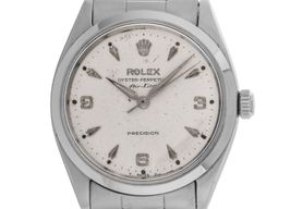 Rolex Air-King 5500 (1979) - Silver dial 34 mm Steel case