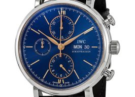 IWC Portofino Chronograph IW391036 (2024) - Zilver wijzerplaat 42mm Staal