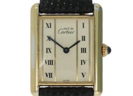 Cartier Tank 681006 (Unknown (random serial)) - Beige dial 23 mm Silver case