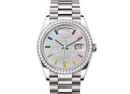 Rolex Day-Date 36 128349RBR-0006 (2024) - Diamond dial 36 mm White Gold case