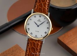Omega De Ville 195.2378 (1995) - White dial 32 mm Yellow Gold case