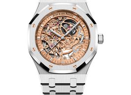 Audemars Piguet Royal Oak Double Balance Wheel Openworked 15407ST.OO.1220ST.02 (2025) - Transparent dial 41 mm Steel case