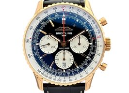 Breitling Navitimer 1 B01 Chronograph RB0138211B1P1 (Unknown (random serial)) - Black dial 43 mm Red Gold case