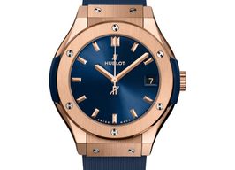 Hublot Classic Fusion Blue 581.OX.7180.RX (2025) - Blue dial 33 mm Rose Gold case