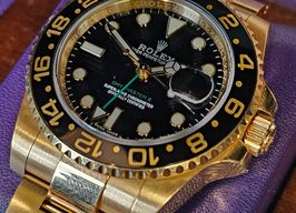 Rolex GMT-Master II 116718LN (2018) - Black dial 40 mm Yellow Gold case