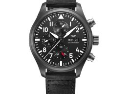 IWC Pilot Chronograph Top Gun IW389101 (2025) - Zwart wijzerplaat 45mm Keramiek