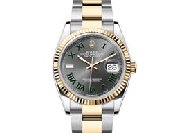 Rolex Datejust 36 126233-0036 (2022) - Grey dial 36 mm Gold/Steel case