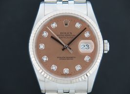 Rolex Datejust 36 16234 (1999) - Roze wijzerplaat 36mm Staal