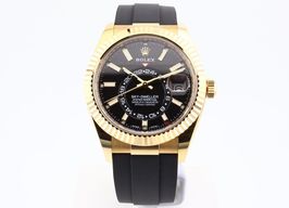 Rolex Sky-Dweller 326238 (2023) - Black dial 42 mm Yellow Gold case