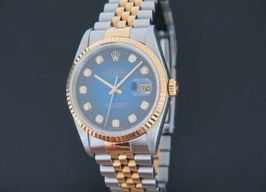 Rolex Datejust 36 16233 (2000) - Blue dial 36 mm Gold/Steel case