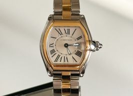 Cartier Roadster 2675 (2008) - Wit wijzerplaat 31mm Goud/Staal