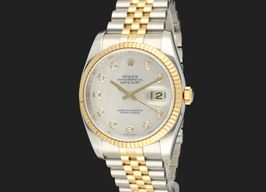 Rolex Datejust 36 116233 (2007) - Pearl dial 36 mm Gold/Steel case