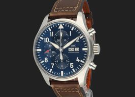 IWC Pilot Chronograph IW377714 (2016) - Blauw wijzerplaat 43mm Staal