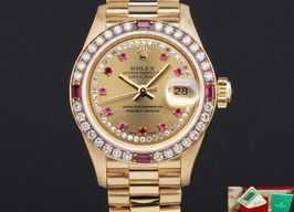 Rolex Lady-Datejust 69068 (1993) - Champagne dial 26 mm Yellow Gold case