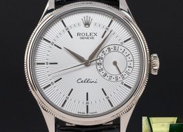 Rolex Cellini Date 50519 (2016) - Silver dial 39 mm White Gold case