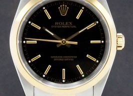 Rolex Oyster Perpetual 34 14203 (1998) - Black dial 34 mm Gold/Steel case