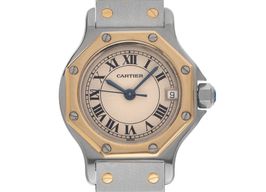 Cartier Santos 187903 (1993) - Beige dial 25 mm Gold/Steel case