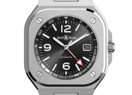 Bell & Ross BR 05 BR05G-BL-ST/SST (2024) - Zwart wijzerplaat 42mm Staal