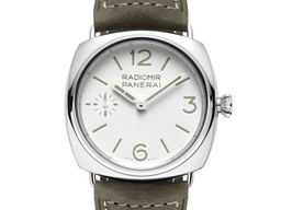 Panerai Radiomir 8 Days PAM01384 (2024) - Wit wijzerplaat 45mm Staal