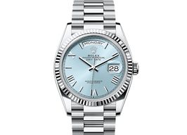 Rolex Day-Date 36 128236 (2025) - Blauw wijzerplaat 36mm Platina