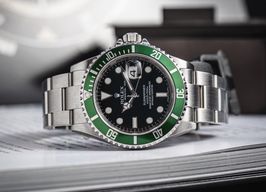 Rolex Submariner Date 16610LV (2009) - Black dial 40 mm Steel case
