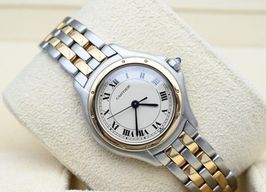 Cartier Cougar 119000R (Unknown (random serial)) - White dial 26 mm Gold/Steel case