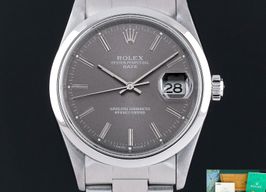 Rolex Oyster Perpetual Date 15200 (2001) - Grijs wijzerplaat 34mm Staal