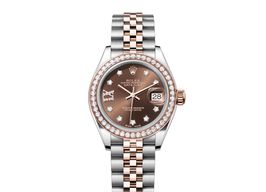 Rolex Lady-Datejust 279381RBR-0003 (2024) - Brown dial 28 mm Steel case
