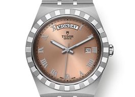 Tudor Royal 28600-0009 (2023) - Roze wijzerplaat 41mm Staal