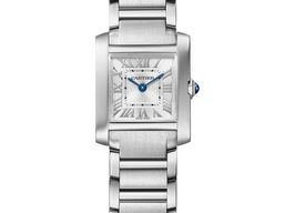 Cartier Tank Française WSTA0065 (2026) - Zilver wijzerplaat 21mm Staal