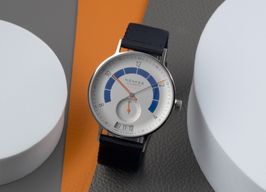 NOMOS Autobahn 1303 (Unknown (random serial)) - Silver dial 41 mm Steel case