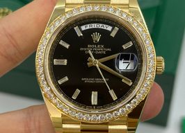 Rolex Day-Date 40 228348 (2024) - Black dial 40 mm Yellow Gold case