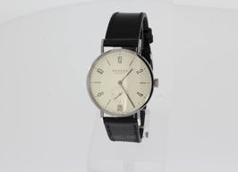 NOMOS Tangente 38 Datum 130 (2024) - Wit wijzerplaat 38mm Staal