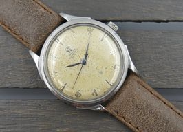 Omega Vintage ref 2480 -1 bumper automatic cal. 28.10RA serviced vintage 40's (1940) - Zwart wijzerplaat 40mm Staal