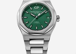 Girard-Perregaux Laureato 81010-11-3153-1CM (2023) - Groen wijzerplaat 42mm Staal