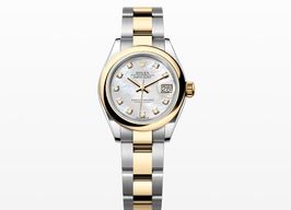 Rolex Lady-Datejust 279163 (2024) - Parelmoer wijzerplaat 28mm Goud/Staal