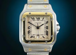 Cartier Santos Galbée 187901 (1990) - White dial 29 mm Gold/Steel case