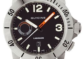 Glycine Vintage 3899.19-D9 (2018) - Black dial 44 mm Steel case