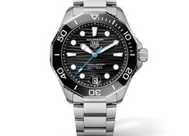 TAG Heuer Aquaracer WBP5110.BA0013 (2024) - Zwart wijzerplaat 42mm Staal