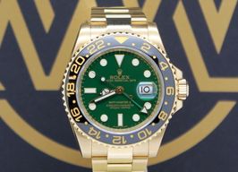 Rolex GMT-Master II 116718LN (2007) - Green dial 40 mm Yellow Gold case
