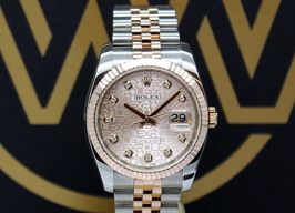 Rolex Datejust 36 116231 (2008) - Pink dial 36 mm Gold/Steel case