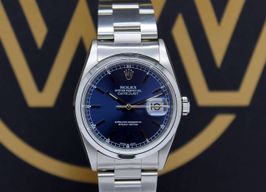 Rolex Datejust 36 16200 (1999) - Blauw wijzerplaat 36mm Staal