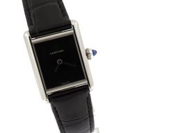 Cartier Tank WSTA0071 (2022) - Black dial 22 mm Steel case