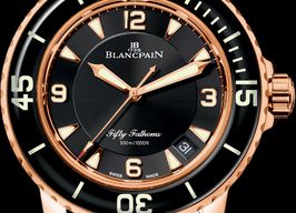 Blancpain Fifty Fathoms 5015-3630-52 (2022) - Zwart wijzerplaat 45mm Roségoud