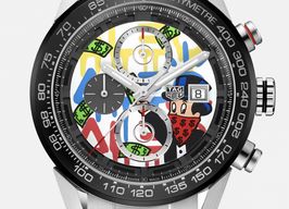 TAG Heuer Carrera Calibre HEUER 01 CAR201AA.BA0714 (Onbekend (willekeurig serienummer)) - Wit wijzerplaat 43mm Staal