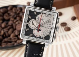 Union Glashütte Averin Chronograph 26-32-09-05-10 (Onbekend (willekeurig serienummer)) - Zwart wijzerplaat 40mm Staal