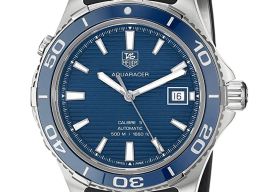 TAG Heuer Aquaracer WAK2111.FT6027 (2024) - Blauw wijzerplaat 41mm Staal