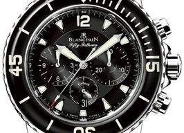 Blancpain Fifty Fathoms 5085F-1130-52A (2022) - Zwart wijzerplaat 45mm Staal