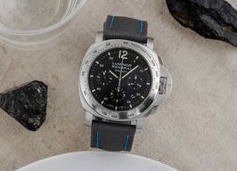 Panerai Luminor Chrono PAM00250 (Unknown (random serial)) - Black dial 44 mm Steel case