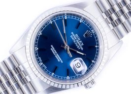 Rolex Datejust 36 16220 (2000) - Blauw wijzerplaat 36mm Staal